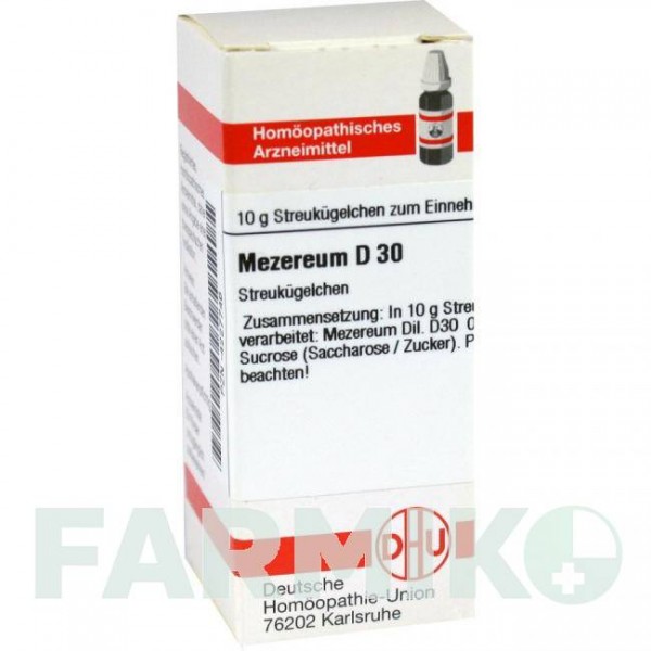 МЕЗЕРЕУМ (MEZEREUM) D 30 глобули 10 г - Гомеопатия DHU