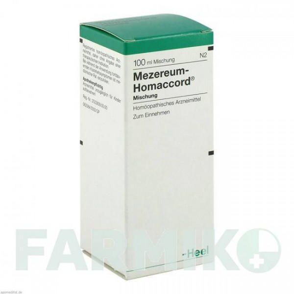 МЕЗЕРЕУМ ГОМАККОРД (MEZEREUM HOMACCORD) капли 100 мл - Гомеопатия BIOLOGISCHE HEILMITTEL HEEL