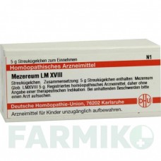 МЕЗЕРЕУМ (MEZEREUM) LM XVIII глобули 5 г - Гомеопатия DHU