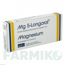МГ 5 ЛОНГОРАЛ (MG 5 LONGORAL) таблетки 20 шт - Магния аспартат DROSSAPHARM