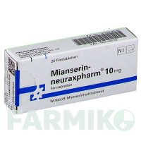 МИАНСЕРИН (MIANSERIN) 10 мг таблетки 20 шт - Миансерин NEURAXPHARM
