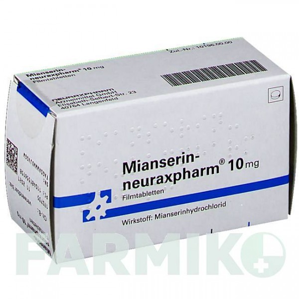 МИАНСЕРИН (MIANSERIN) 10 мг таблетки 50 шт - Миансерин NEURAXPHARM