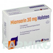 МИАНСЕРИН (MIANSERIN) 30 мг таблетки 50 шт - Миансерин HOLSTEN PHARMA