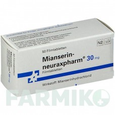 МИАНСЕРИН (MIANSERIN) 30 мг таблетки 50 шт - Миансерин NEURAXPHARM