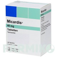МИКАРДИС (MICARDIS) 40 мг таблетки 98 шт - Телмисартан ACA MULLER-ADAG PHARMA