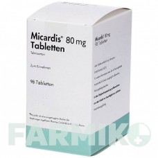 МІКАРДИС (MICARDIS) 80 мг таблетки 98 шт - Телмісартан 1 0 1 CAREFARM