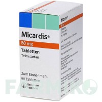 МИКАРДИС (MICARDIS) 80 мг таблетки 98 шт - Телмисартан ABACUS MEDICINE