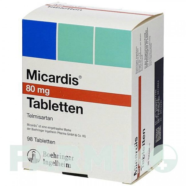 МИКАРДИС (MICARDIS) 80 мг таблетки 56 шт - Телмисартан EMRA-MED