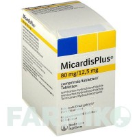 МИКАРДИСПЛЮС (MICARDISPLUS) 80 мг/12,5 мг таблетки 98 шт - Телмисартан, Гидрохлоротиазид KOHLPHARMA