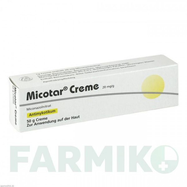 МІКОТАР (MICOTAR) крем 50 г - Міконазол DERMAPHARM