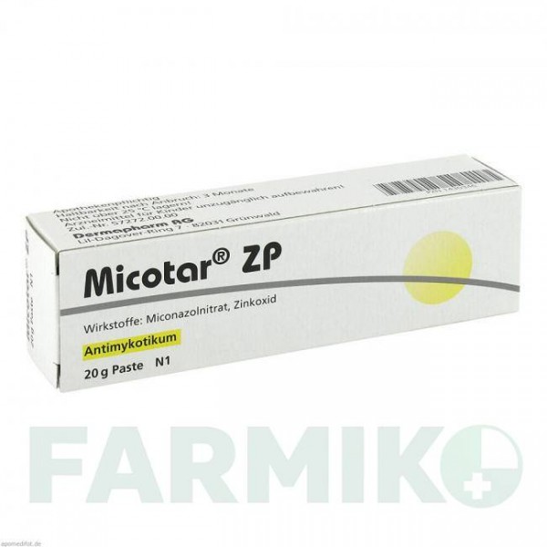 МИКОТАР (MICOTAR) паста 20 г - Миконазол, Другое DERMAPHARM