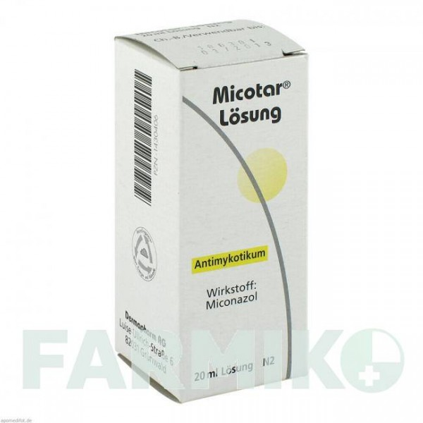 МІКОТАР (MICOTAR) розчин 20 мл - Міконазол DERMAPHARM