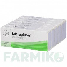 МІКРОГІНОН (MICROGINON) таблетки 21 шт - Левоноргестрел, Етинілестрадіол EMRA-MED