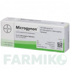 МИКРОГИНОН (MICROGYNON) таблетки 3x21 шт - Левоноргестрел, Этинилэстрадиол KOHLPHARMA