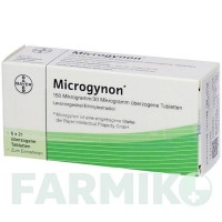 МІКРОГІНОН (MICROGYNON) таблетки 6x21 шт - Левоноргестрел, Етинілестрадіол KOHLPHARMA