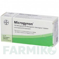 МИКРОГИНОН (MICROGYNON) таблетки 6x21 шт - Левоноргестрел, Этинилэстрадиол KOHLPHARMA