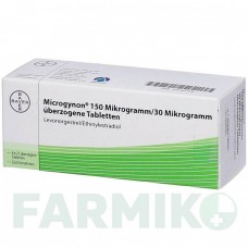 МИКРОГИНОН (MICROGYNON) таблетки 6x21 шт - Левоноргестрел, Этинилэстрадиол ORIFARM
