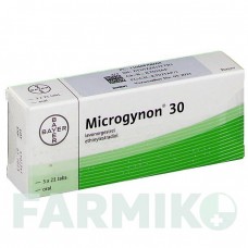 МІКРОГІНОН (MICROGYNON) таблетки 3x21 шт - Левоноргестрел, Етинілестрадіол PHARMA GERKE