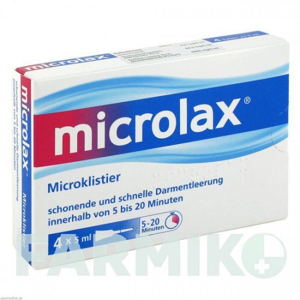 МИКРОЛАКС (MICROLAX) клизма 4 шт - Активные вещества EMRA-MED