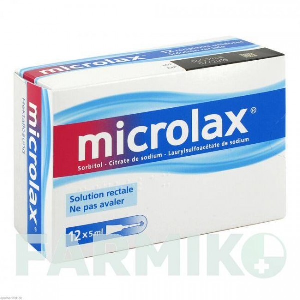 МИКРОЛАКС (MICROLAX) клизма 12x5 мл - Активные вещества KOHLPHARMA