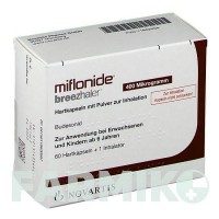 МИФЛОНИД (MIFLONIDE) 400 мкг капсулы 60 шт - Будесонид NOVARTIS