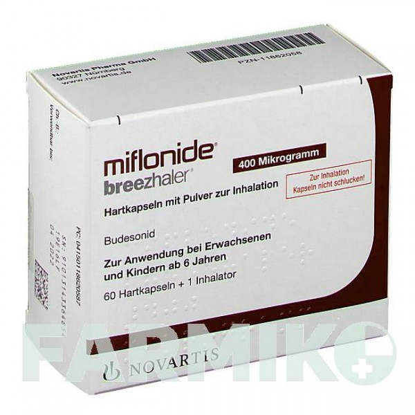 МИФЛОНИД (MIFLONIDE) 400 мкг капсулы 60 шт - Будесонид NOVARTIS