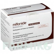 МИФЛОНИД (MIFLONIDE) 400 мкг капсулы 3x60 шт - Будесонид NOVARTIS