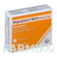 МІГРЕФЛЮКС МЦП (MIGRAEFLUX MCP) таблетки 20 шт - Метоклопрамід, Парацетамол HENNIG