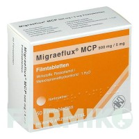 МИГРЕФЛЮКС МЦП (MIGRAEFLUX MCP) таблетки 50 шт - Метоклопрамид, Парацетамол HENNIG