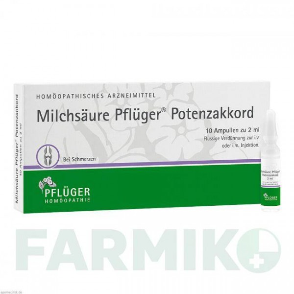 МИЛКСАУР (MILCHSAURE) раствор для инъекций 10 шт - Гомеопатия HOMOOPATHISCHES ALEXANDER PFLUGER