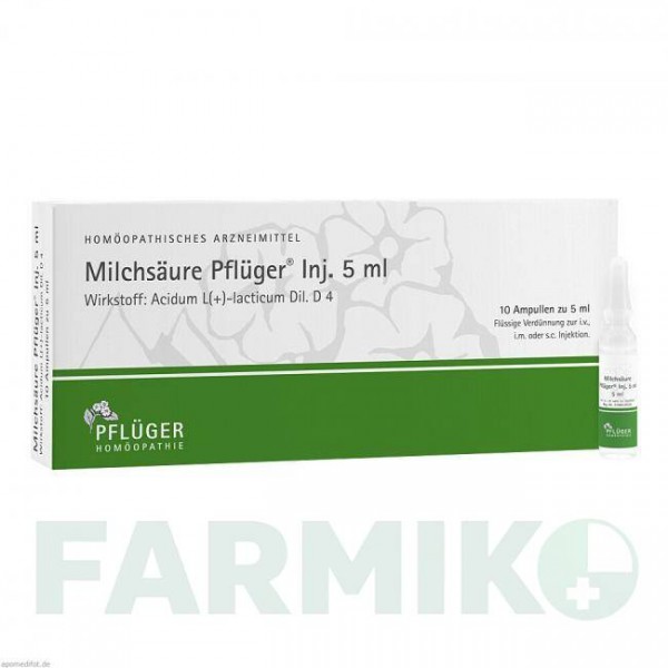 МИЛКСАУР (MILCHSAURE) раствор для инъекций 10 шт - Гомеопатия HOMOOPATHISCHES ALEXANDER PFLUGER
