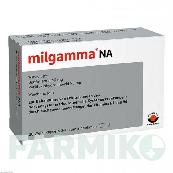 МИЛЬГАММА (MILGAMMA) капсулы 30 шт - Бенфотиамин, Другое WORWAG PHARMA