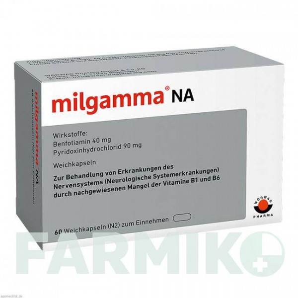 МИЛЬГАММА (MILGAMMA) капсулы 60 шт - Бенфотиамин, Другое WORWAG PHARMA
