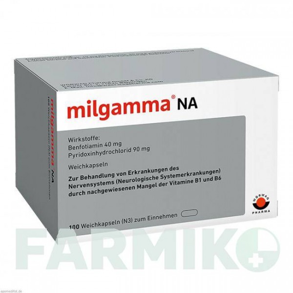 МИЛЬГАММА (MILGAMMA) капсулы 100 шт - Бенфотиамин, Другое WORWAG PHARMA