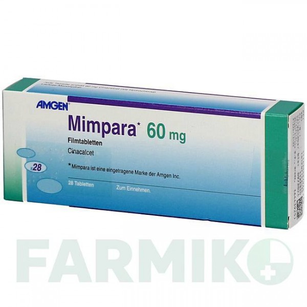 МІМПАРА (MIMPARA) 60 мг таблетки 28 шт - Цинакальцет KOHLPHARMA