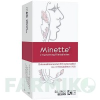 МИНЕТТЕ (MINETTE) 2 мг/0,03 мг таблетки 6x21 шт - Хлормадинон, Этинилэстрадиол BESINS HEALTHCARE