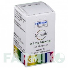 МИНИРИН (MINIRIN) 0,1 мг таблетки 30 шт - Десмопрессин FERRING