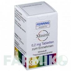 МИНИРИН (MINIRIN) 0,2 мг таблетки 90 шт - Десмопрессин FERRING