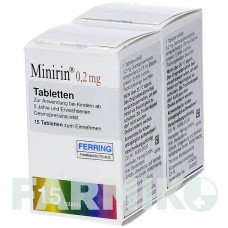 МИНИРИН (MINIRIN) 0,2 мг таблетки 30 шт - Десмопрессин KOHLPHARMA