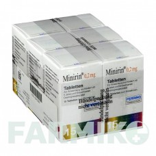 МИНИРИН (MINIRIN) 0,2 мг таблетки 90 шт - Десмопрессин KOHLPHARMA