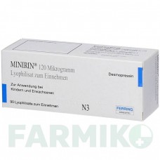 МИНИРИН (MINIRIN) 120 мкг таблетки 90 шт - Десмопрессин ABACUS MEDICINE