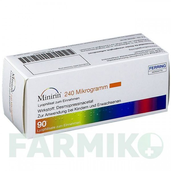 МИНИРИН (MINIRIN) 240 мкг таблетки 90 шт - Десмопрессин FERRING