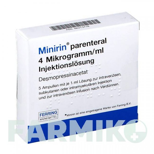 МІНІРИН (MINIRIN) ампули 5 шт - Десмопресин ORIFARM