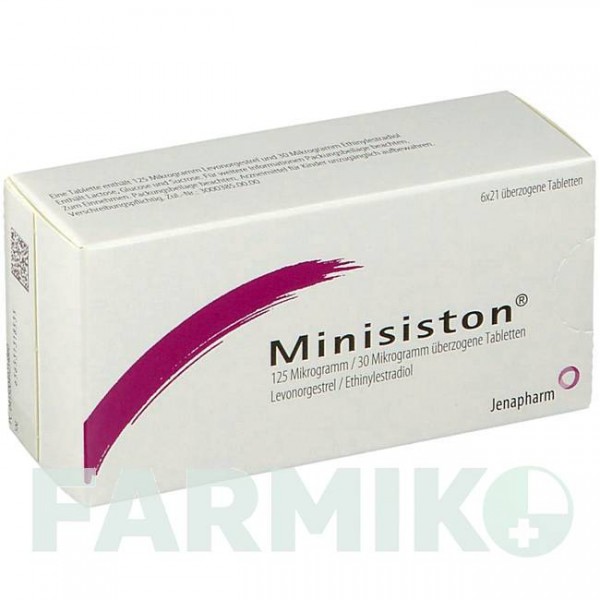 МІНІЗИСТОН (MINISISTON) таблетки 6x21 шт - Левоноргестрел, Етинілестрадіол JENAPHARM