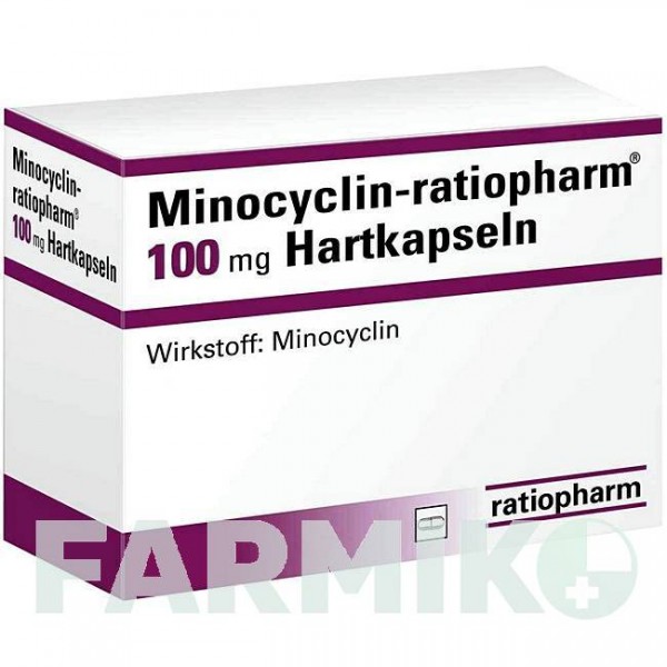 МИНОЦИКЛИН (MINOCYCLIN) 100 мг капсулы 20 шт - Миноциклин RATIOPHARM