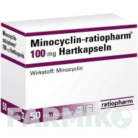 МИНОЦИКЛИН (MINOCYCLIN) 100 мг капсулы 50 шт - Миноциклин RATIOPHARM