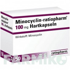 МИНОЦИКЛИН (MINOCYCLIN) 100 мг капсулы 50 шт - Миноциклин RATIOPHARM