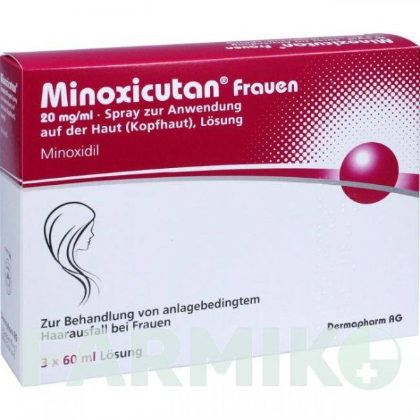 МИНОКСИКУТАН (MINOXICUTAN) 20 мг/мл раствор 3x60 мл - Миноксидил DERMAPHARM