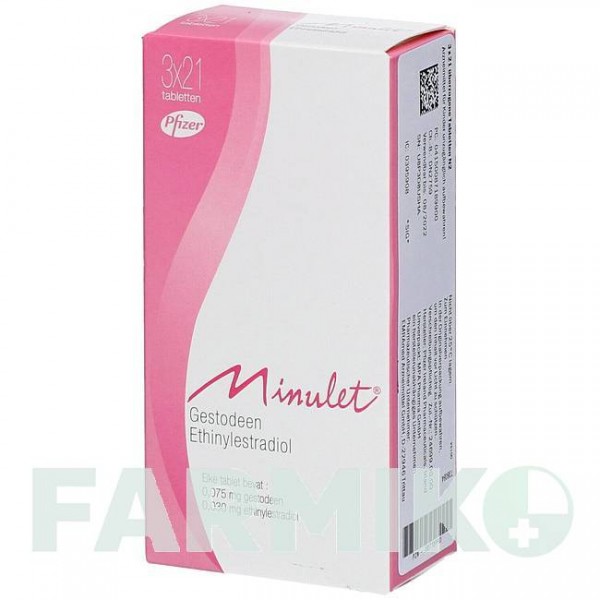 МИНУЛЕТ (MINULET) таблетки 6x21 шт - Гестоден, Этинилэстрадиол EMRA-MED