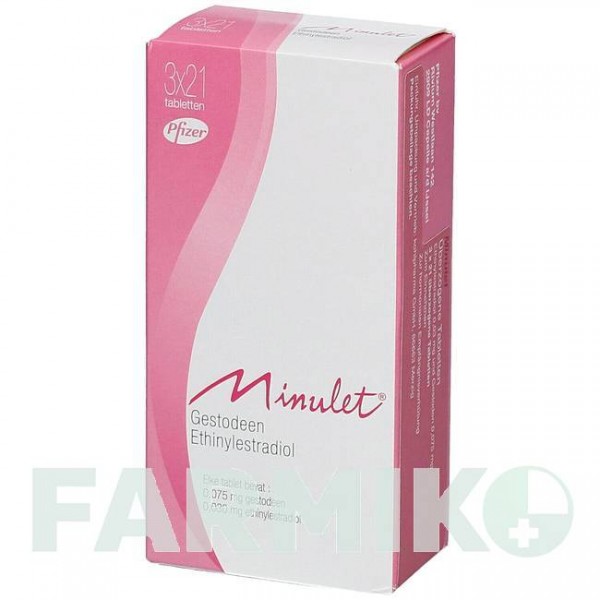 МІНУЛЕТ (MINULET) таблетки 3x21 шт - Гестоден, Етинілестрадіол KOHLPHARMA